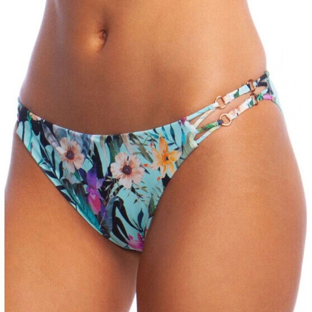 NWT Nanette Lepore Blooming Botanical Swim Bikini Bottom Sz 2